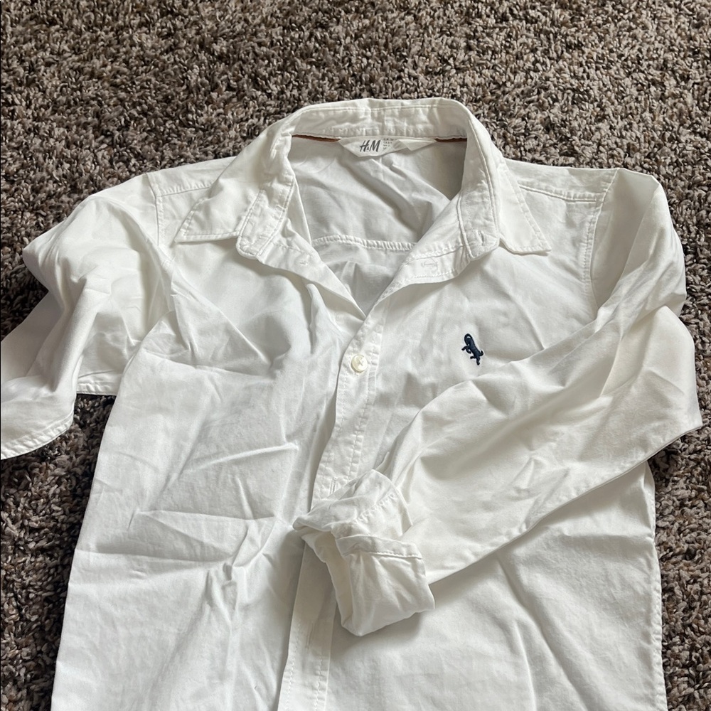 ⭐️LAST CHANCE⭐️H&M Kids White Collared Shirt